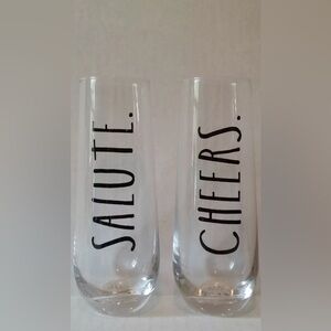Rae Dunn Champagne Glasses